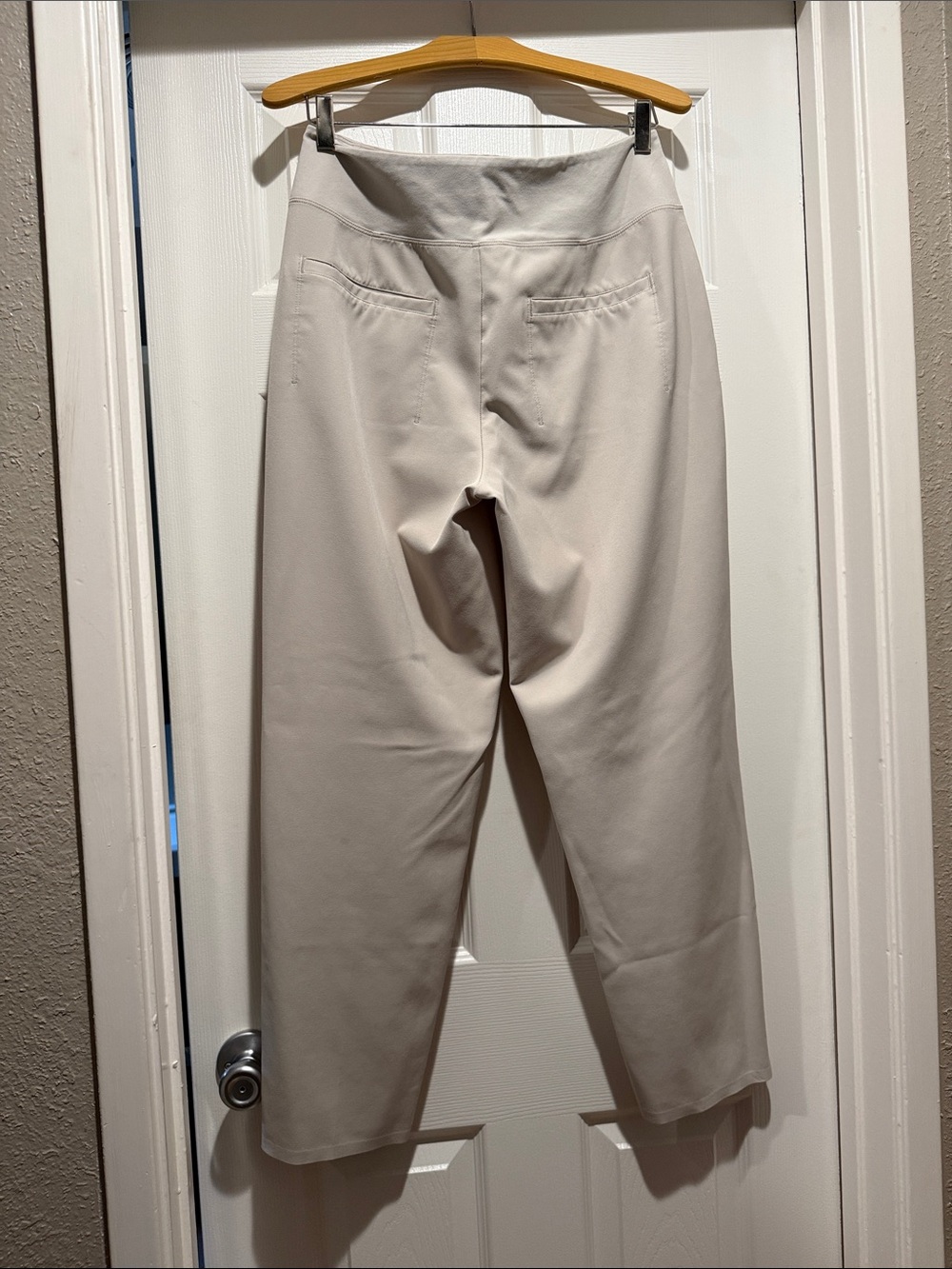 Athleta Light Cream Straight-Leg Pants - Picture 2 of 3